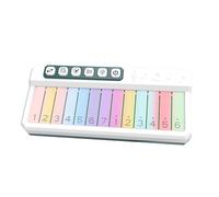 Clavier électronique coloré avec différents modes sonores, White | Effets LED colorés et chansons préchargées pour un apprentissage musical amusant avec des lumières LED changeantes