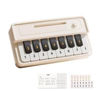 Clavier Électronique De Poche - Mini Piano Jouet | Instrument De Musique Portable pour Débutants avec Recueil De Chansons Et Autocollants, Cadeau Éducatif d'apprentissage Sensoriel pour Garçon