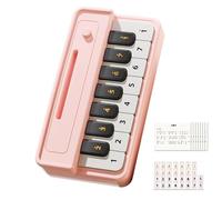 Clavier Électronique De Poche - Mini Piano Jouet | Instrument De Musique Portable pour Débutants avec Recueil De Chansons Et Autocollants, Cadeau Éducatif d'apprentissage Sensoriel pour Garçon
