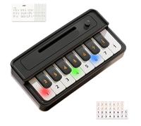 Clavier Électronique De Poche - Mini Piano Jouet | Instrument De Musique Portable pour Débutants avec Recueil De Chansons Et Autocollants, Cadeau Éducatif d'apprentissage Sensoriel pour Garçon