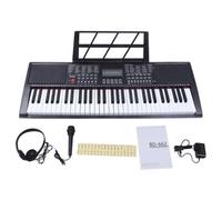 Clavier électronique Piano Portable de 61 Touches, Clavier avec Écran LCD, 300 Rythmes & 300 Sons