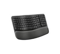 Clavier Ergonomique - LOGITECH - Wave Keys - Graphite - Espagnol QWERTY - Sans Fil