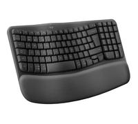 Clavier Ergonomique - LOGITECH - Wave Keys - Sans Fil - Graphite - US International QWERTY