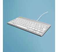 Clavier ergonomique R-Go Compact Break, clavier compact avec logiciel de pause,AZERTY (FR), Filaire,