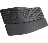 Logitech Ergo Series ERGO K860 for Business - Clavier - full size - sans fil - 2.4 GHz, Bluetooth 5.0 LE - AZERTY - Français - graphite