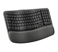 Clavier Ergonomique sans Fil - LOGITECH - Wave Keys - Graphite - Espagnol QWERTY