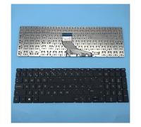 Clavier Espagnol Latin, Compatible avec HP ，250 G7, 255 G7, 256 G7, 17-CA, 17-CA000, 17-by et 17-BY000, for Ordinateur Portable Noir/Argent.(SP Black Backlit)