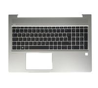 Clavier Espagnol/Latin pour Ordinateur Portable HP ProBook 15 450 G6 455 455R G7 LA/SP avec Couvercle supérieur Repose-Poignets(SP C Cover Backlit)