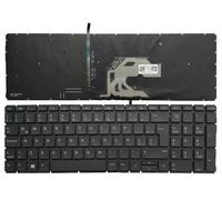 Clavier Espagnol/Latin pour Ordinateur Portable HP ProBook 15 450 G6 455 455R G7 LA/SP avec Couvercle supérieur Repose-Poignets(Latin Backlit)
