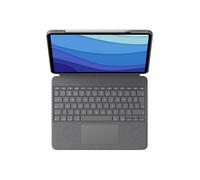 Logitech Combo Touch - Clavier et étui - avec trackpad - rétroéclairé - Apple Smart connector - QWERTY - International US - gris oxford - pour Apple 12.9-inch iPad Pro (5ème génération) G