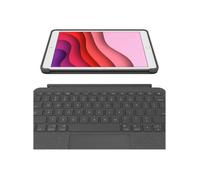 Logitech Étui-clavier Combo Touch iPad (7e/8e/9e) — Pavé tactile précis, QWERTY Espagnol Noir