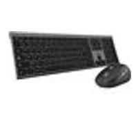 Clavier et souris BLUESTORK sans fil Grapheme PACKWLPCBK FR Noir Noir G