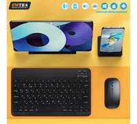 Clavier et souris Bluetooth pour iPad Xiaomi Samsung Huawei téléphone tablette mince Mini clavier sans fil pour Android IOS Windows combination green