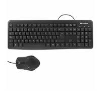 clavier et souris CoolBox COO-KTR-01U Noir Espagnol Qwerty QWERTY