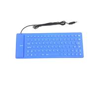 Clavier et Souris de Jeu, Clavier Souple étanche en Silicone à 85 Touches, Mini Clavier de Jeu d'ordinateur Filaire Silencieux Ultra-Mince Noir(Noir)