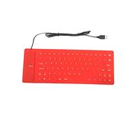 Clavier et Souris de Jeu, Clavier Souple étanche en Silicone à 85 Touches, Mini Clavier de Jeu d'ordinateur Filaire Silencieux Ultra-Mince Noir(Noir)