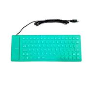 Clavier et Souris de Jeu, Clavier Souple étanche en Silicone à 85 Touches, Mini Clavier de Jeu d'ordinateur Filaire Silencieux Ultra-Mince Noir(Noir)