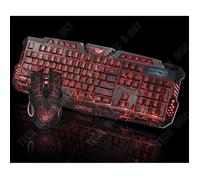 Clavier et souris de jeu - TD® - LED 2.4G - Filaire - Ergonomique - Rétroéclairage LED
