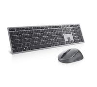 DELL KM7321W clavier Souris incluse Bureau RF sans fil + Bluetooth QWERTY US International Gris, Titane