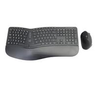 Clavier et Souris Ergonomiques - CONCEPTRONIC - ORAZIO02DE - Sans Fil - DPI Réglable - Noir