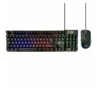 clavier et souris Ewent PL3201 Noir Espagnol Qwerty QWERTY