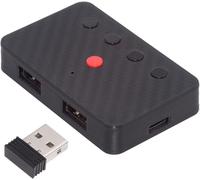 Clavier Et Souris Filaires Usb Convertis En Convertisseur Bluetooth (Bt) Sans Fil 2,4 Ghz Avec Récepteur D'Alimentation De Type C Pour Ordinateur Portable, Tablette, Téléphone