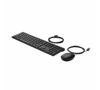 clavier et souris HP 9SR36UT Noir Espagnol Qwerty