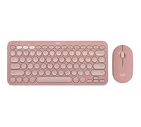 Clavier et souris - LOGITECH - Pebble 2 Combo - Ultra-slim - Bluetooth - Rose