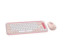 clavier et souris Logitech POP ICON Espagnol QWERTY Rose