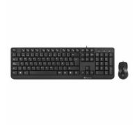 clavier et souris NGS Cocoa Kit Noir Espagnol Qwerty