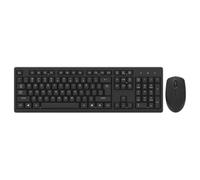 Clavier et Souris sans Fil 2,4 Ghz Noir Abs, 1600 Dpi | Positionnement Précis, Réponse Rapide, Design Anti-éclaboussures, Usage Maison et Bureau, Format Ultra-fin