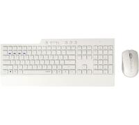 Clavier Et Souris Sans Fil Avec Clavier Et Souris Qwerty Portugais Avec Technologie Multimode Bluetooth Et 2,4 Ghz, Souris Optique Avec 1600 Dpi, Blanc