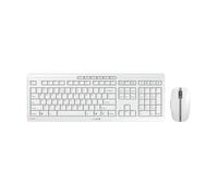 CHERRY Ensemble clavier et souris Stream Desktop Recharge – EU QWERTY – 2,4 GHz – Blanc grisé