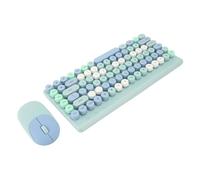 Clavier et Souris sans Fil, Clavier sans Fil coloré Confortable à 86 Touches pour PC (Blue)