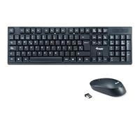 Clavier et souris sans fil - Equip - Espagnol - Noir - Récepteur USB - Technologie sans fil