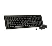 Clavier Et Souris Sans Fil HAMLET 2,4 GHz Avec Nano Récepteur Italien