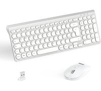 Clavier Et Souris Sans Fil, Kit Souris Et Clavier Sans Fil, Souris Ergonomique Clavier Usb Sans Fil, Silencieux, Pavé Numérique, 1600Dpi, Disposition Qwertz Pour Ordinateur, Bureau
