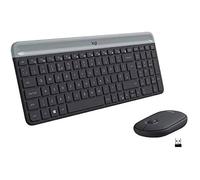 Logitech MK470 Combo Clavier et Souris, Clavier QWERTY Italien - Noir