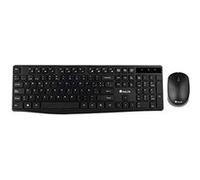 Clavier et souris sans fil NGS Allure 1200 dpi 2.4 GHz Noir Noir G