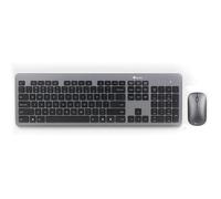 Clavier et Souris Sans Fil - NGS - MATRIXKIT - AZERTY Français - 12 Touches Multimédia - Design Mince
