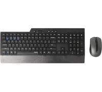 Clavier Et Souris Sans Fil Qwerty Portugais (Combo Clavier Et Souris Avec Technologie Multimode Bluetooth Et 2,4 Ghz, Souris Optique Avec 1 600 Dpi) Noir, 00192494