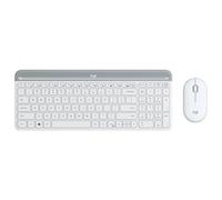 Logitech Slim Wireless Combo MK470 - Ensemble clavier et souris - sans fil - 2.4 GHz - Italien - blanc cassé