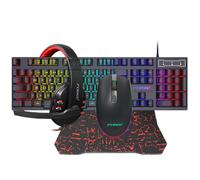 Clavier et Souris - TD® - Ensemble Rechargeable - Rétroéclairage LED 7 couleurs - 3600 DPI - 104 touches