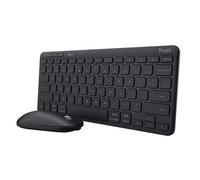 clavier et souris Trust Lyra Noir Espagnol Qwerty