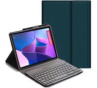 Clavier Étui Pour Lenovo Tab P12 Pro - Vert - Sans Fil - AZERTY - Rechargeable