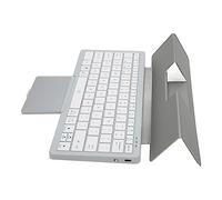 Clavier, étui pour Tablette Batterie Rechargeable Pliable Fonctionnement simultané avec Trackpad pour Téléphones Win XP (Argent)