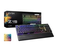 EVGA Z15 RGB Gaming Keyboard, RGB Backlit LED, Hot Swappable Mechanical Kailh Speed Silver Switches (Linear)