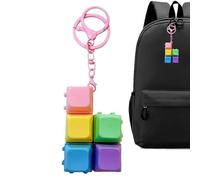 Clavier Fidget - Accessoire sensoriel pour Doigts à Fixer au Porte-clés,Bouton à cliquer | pour Bureau Maison Voyage Ordinateur Adulte ado