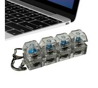 Clavier Fidget, lumières colorées Transparentes, Clavier pour Adultes, Gadget sensoriel Anti-Stress pour Les Voyages en Famille, Les Bureaux, l'école, la Maison, la Salle de Jeux