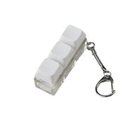 Clavier Fidget Porte-Clés, Clavier Fidget Clicker Porte-clés,Fidget Cube, Jouet Anti-Stress avec Clavier à 4 Touches pour Étudiants Adolescents Adultes Soulager Le Stress